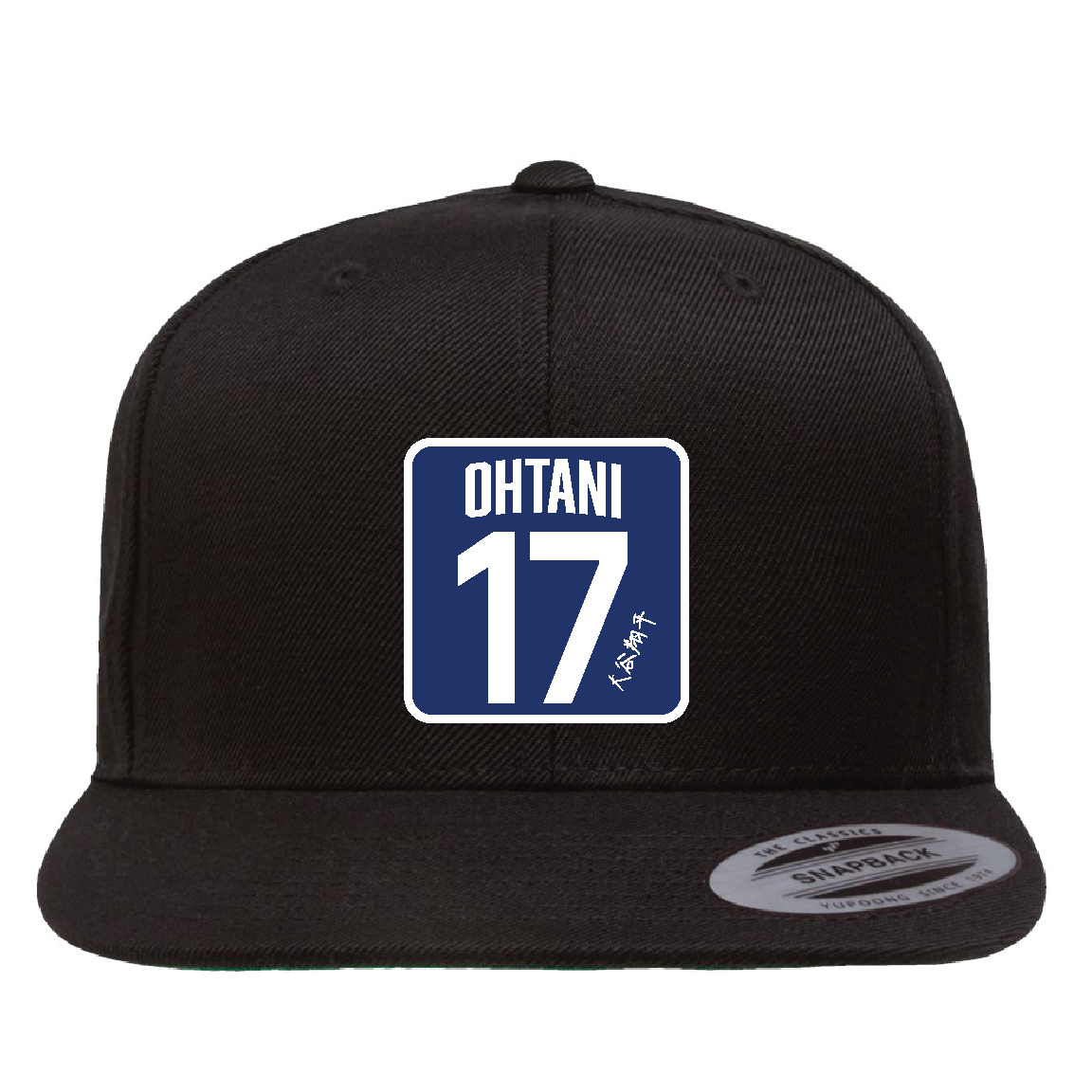 Custom Black/Blue 17 Ohtani Hat