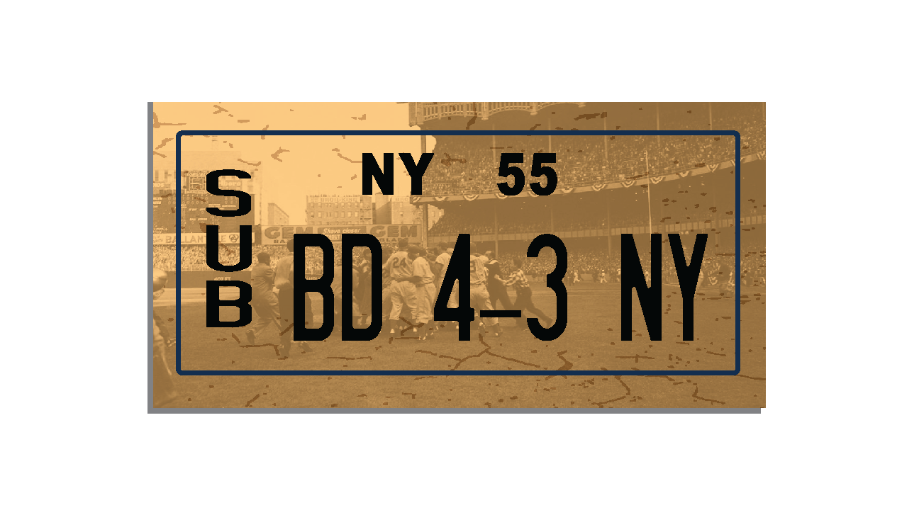 1955 World Series License Plate