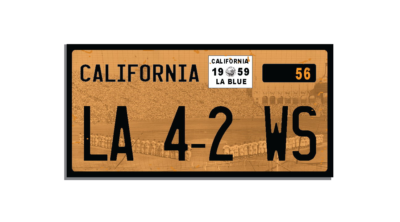 1959 World Series License Plate