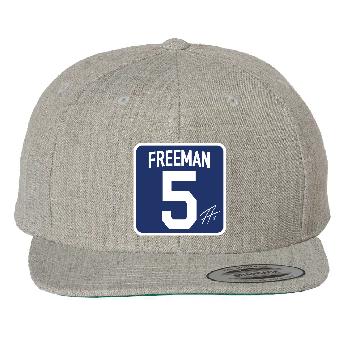 Custom Grey/Blue 5 Freeman Hat