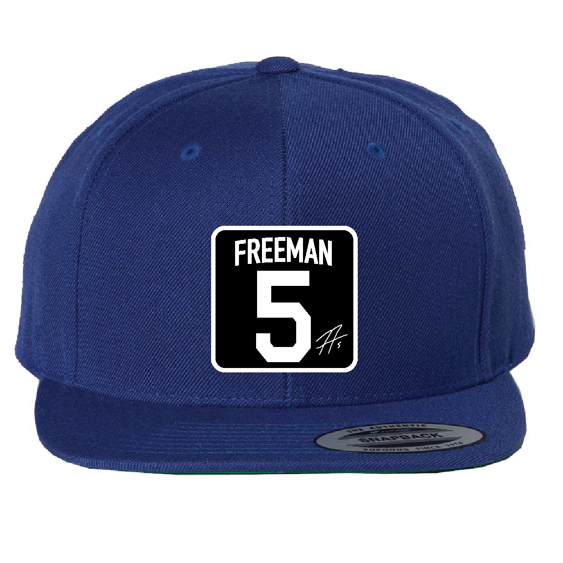 Custom Blue/Black 5 Freeman Hat