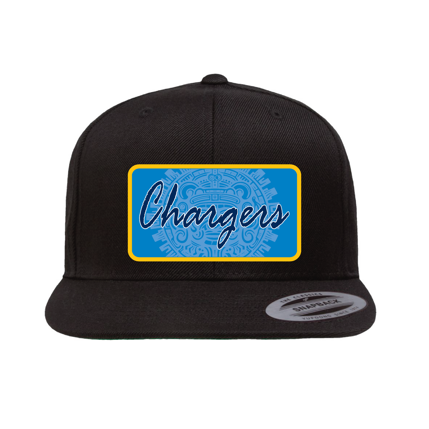Custom Aztec Calendar Chargers Plaque Hat - OSPS Chargers Plaque Style
