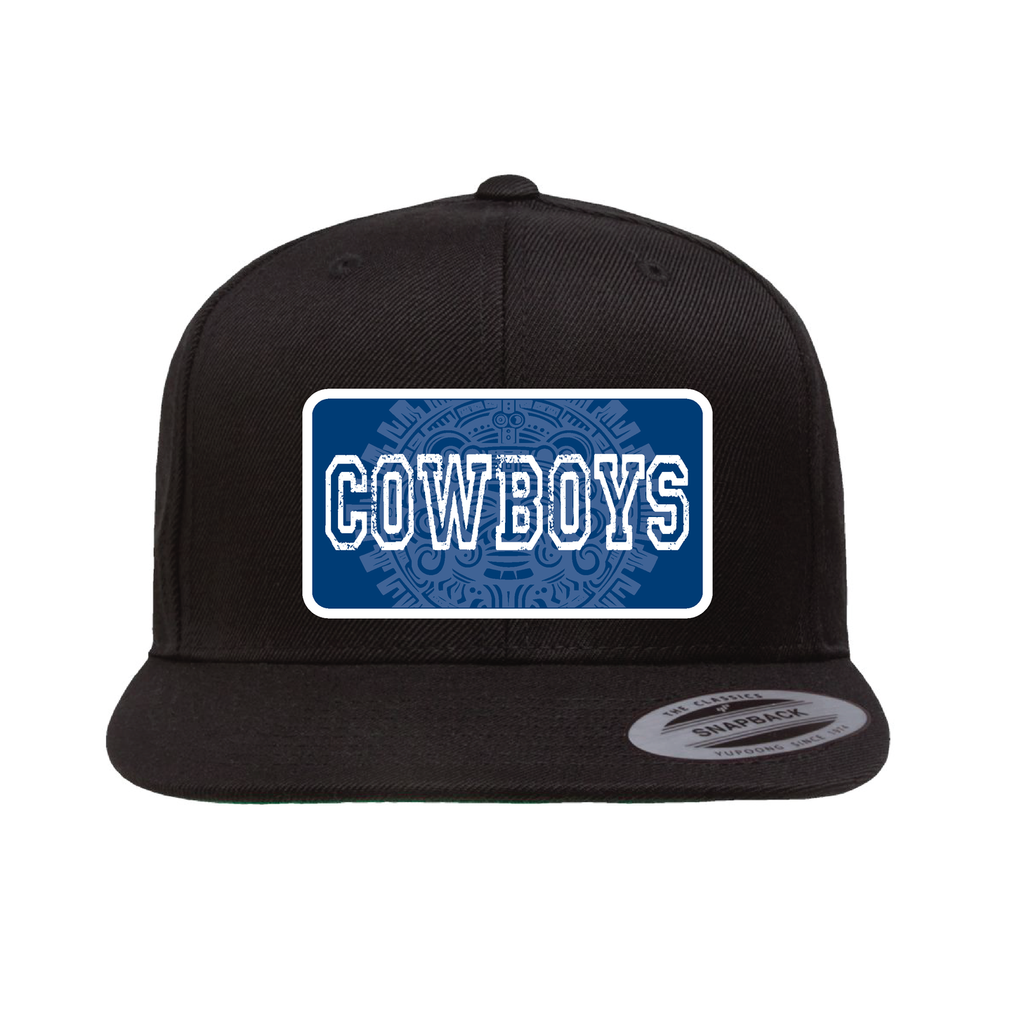 Aztec Calendar Cowboys Plaque Hat - OSPS Cowboys Plaque Style