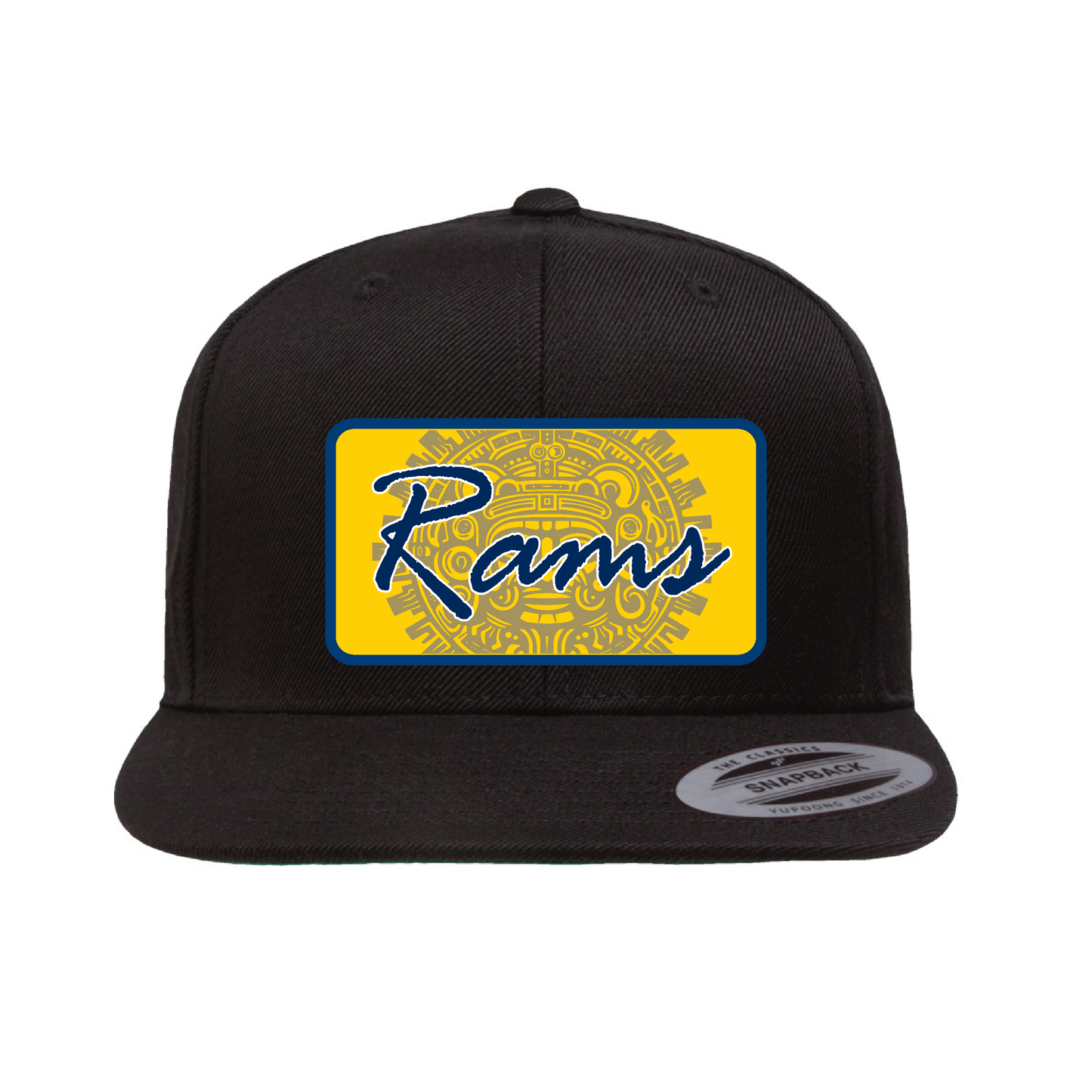 Custom Aztec Calendar Rams Plaque Hat - OSPS Rams Plaque Style
