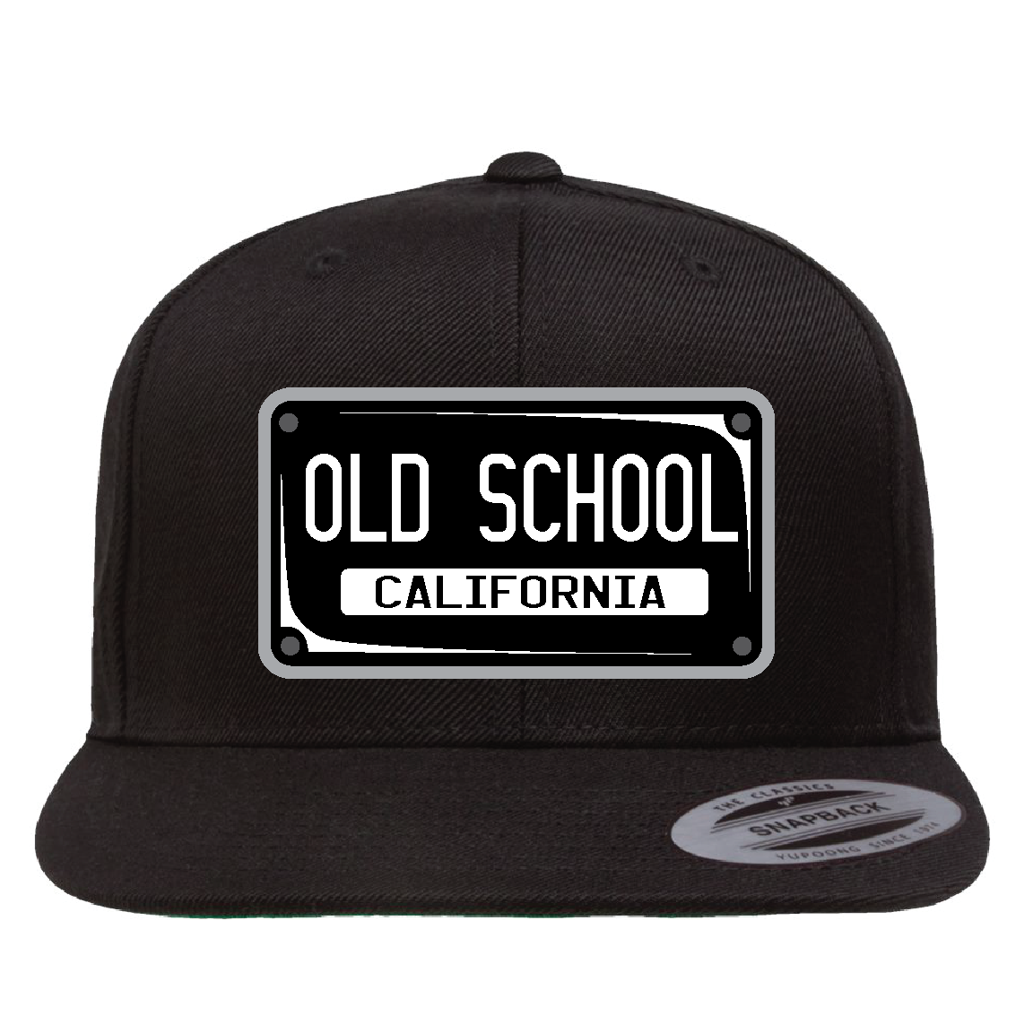Custom stripe CA Plaque Flat Hat