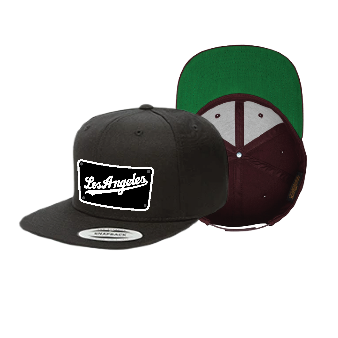 Custom Black/Black Los Angeles Dodgers Hat