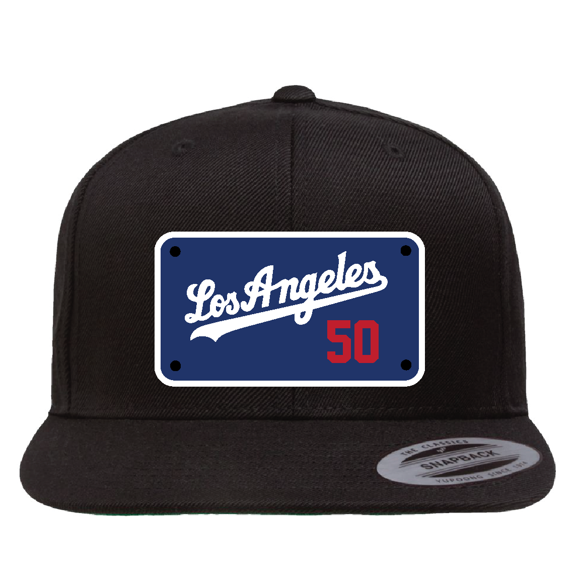 Custom Black/Blue Los Angeles Betts Hat