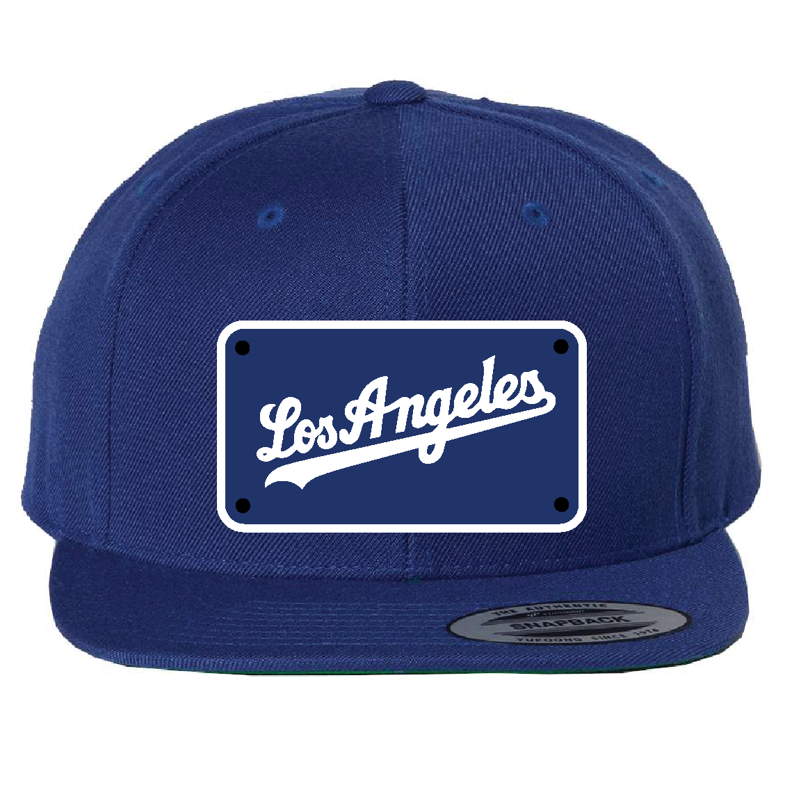 Custom Blue/Blue Los Angeles Dodgers Hat – Old School Print Shop