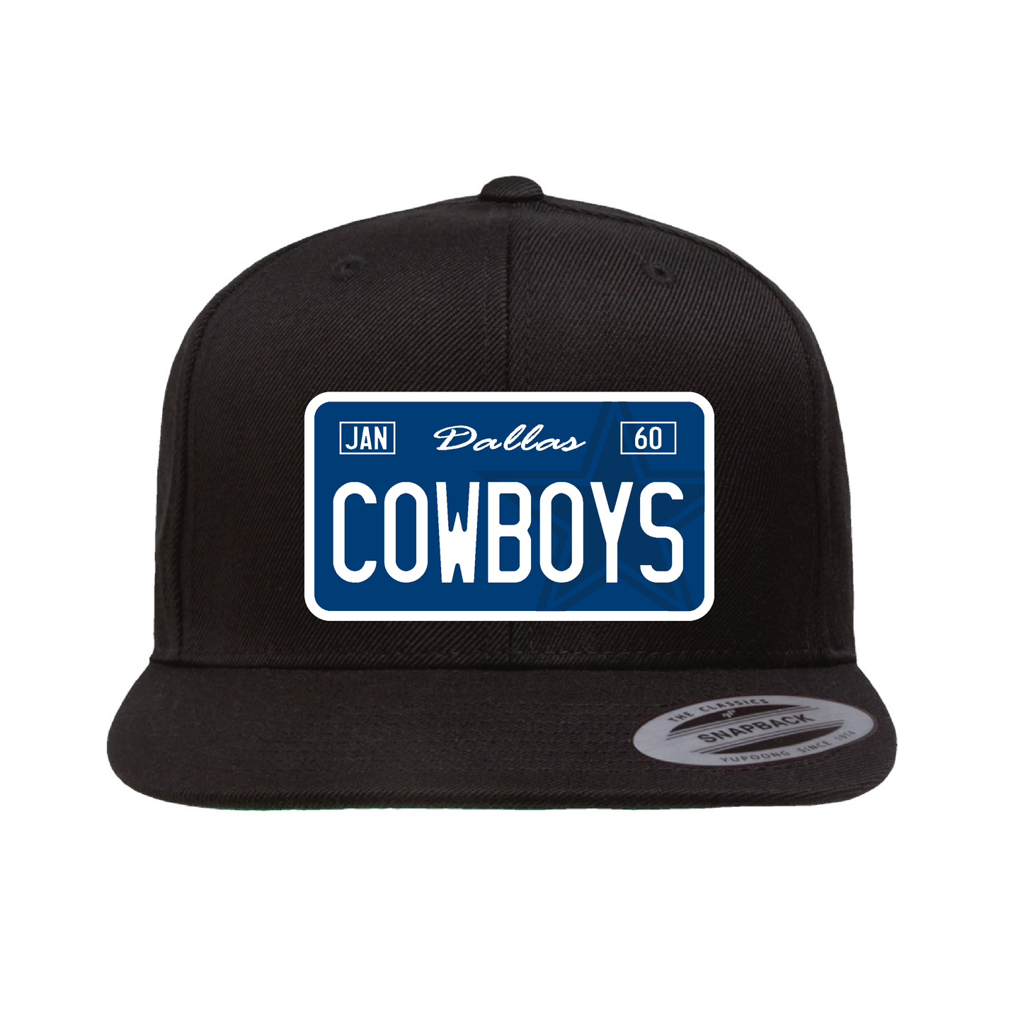 License Plate Cowboys Plaque Hat - OSPS Cowboys Plaque Style