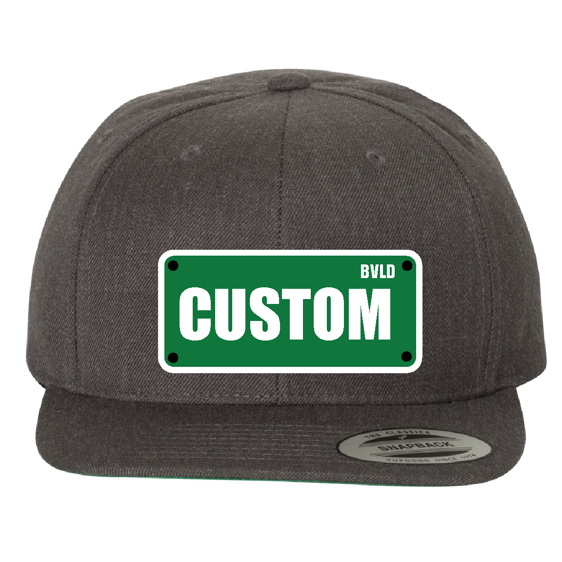Custom Street BVLD Sign Plaque Flat Hat