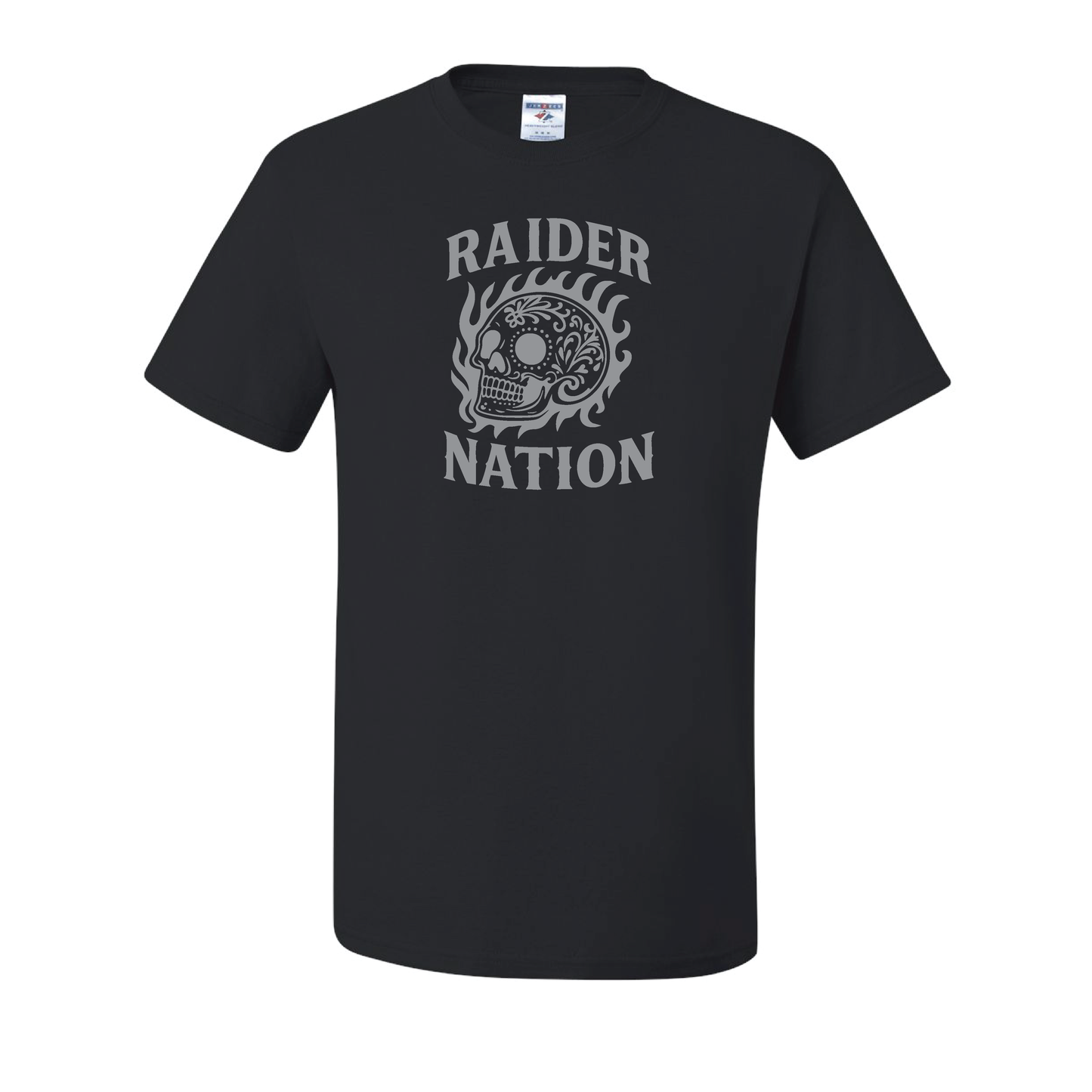 Fire Skull Raider Nation T-Shirt - Raiders
