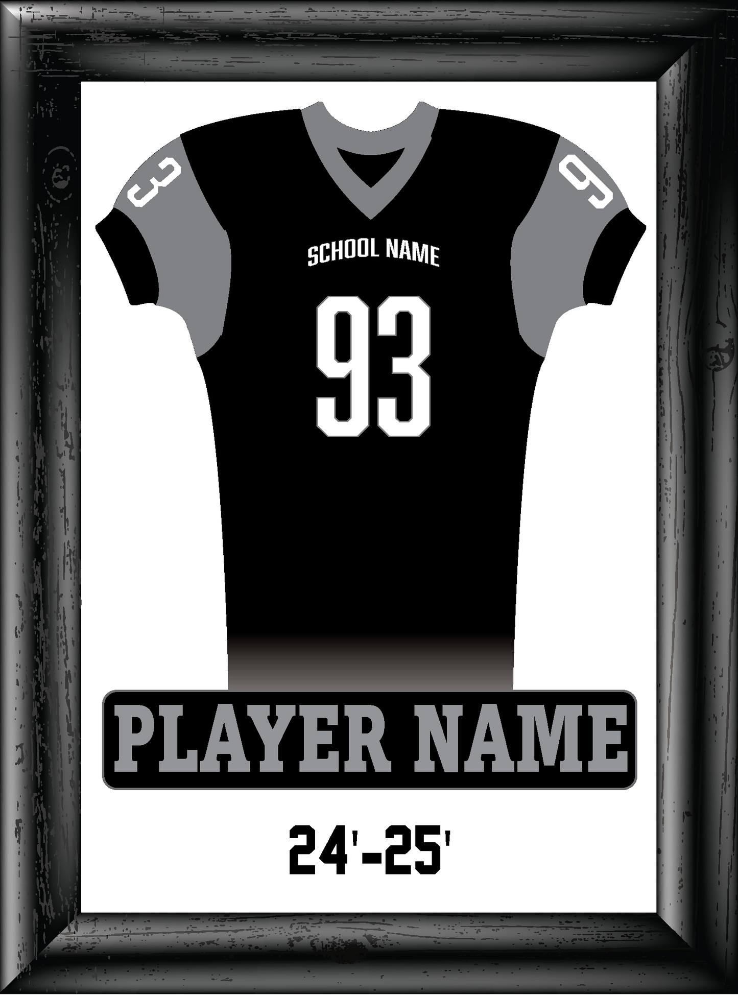 Personalized Full Football Jersey Frame