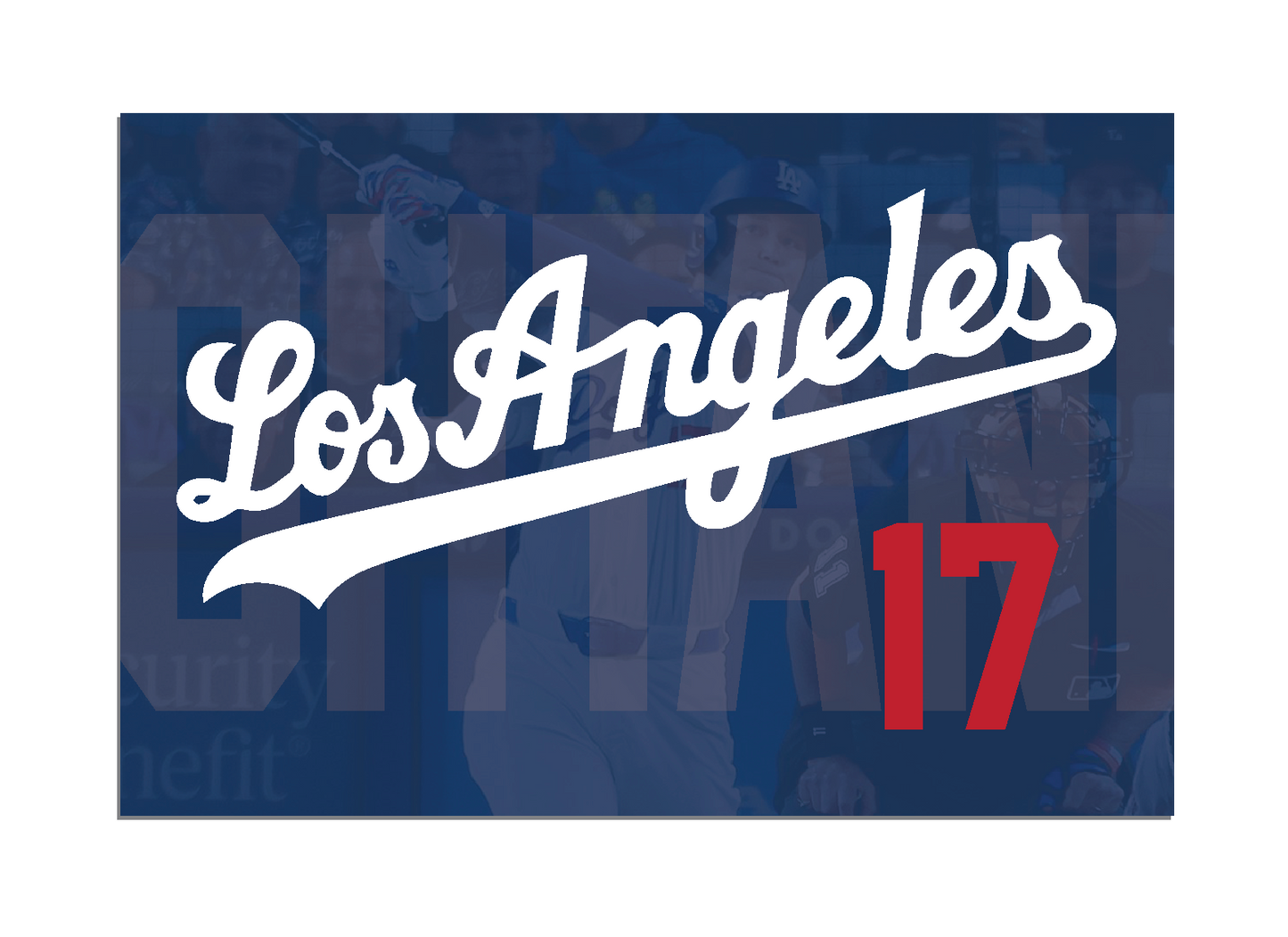 Custom Shohei Ohtani wall sign