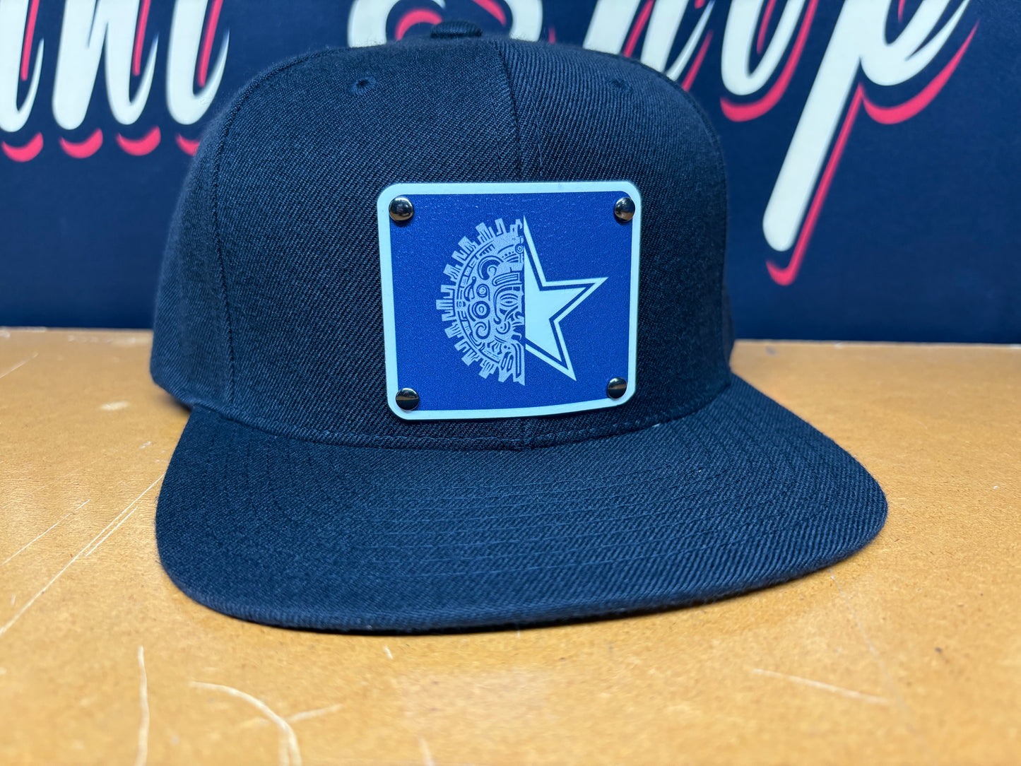 Custom Cal. Cowboys Plaque Hat - OSPS Cowboys Plaque Style