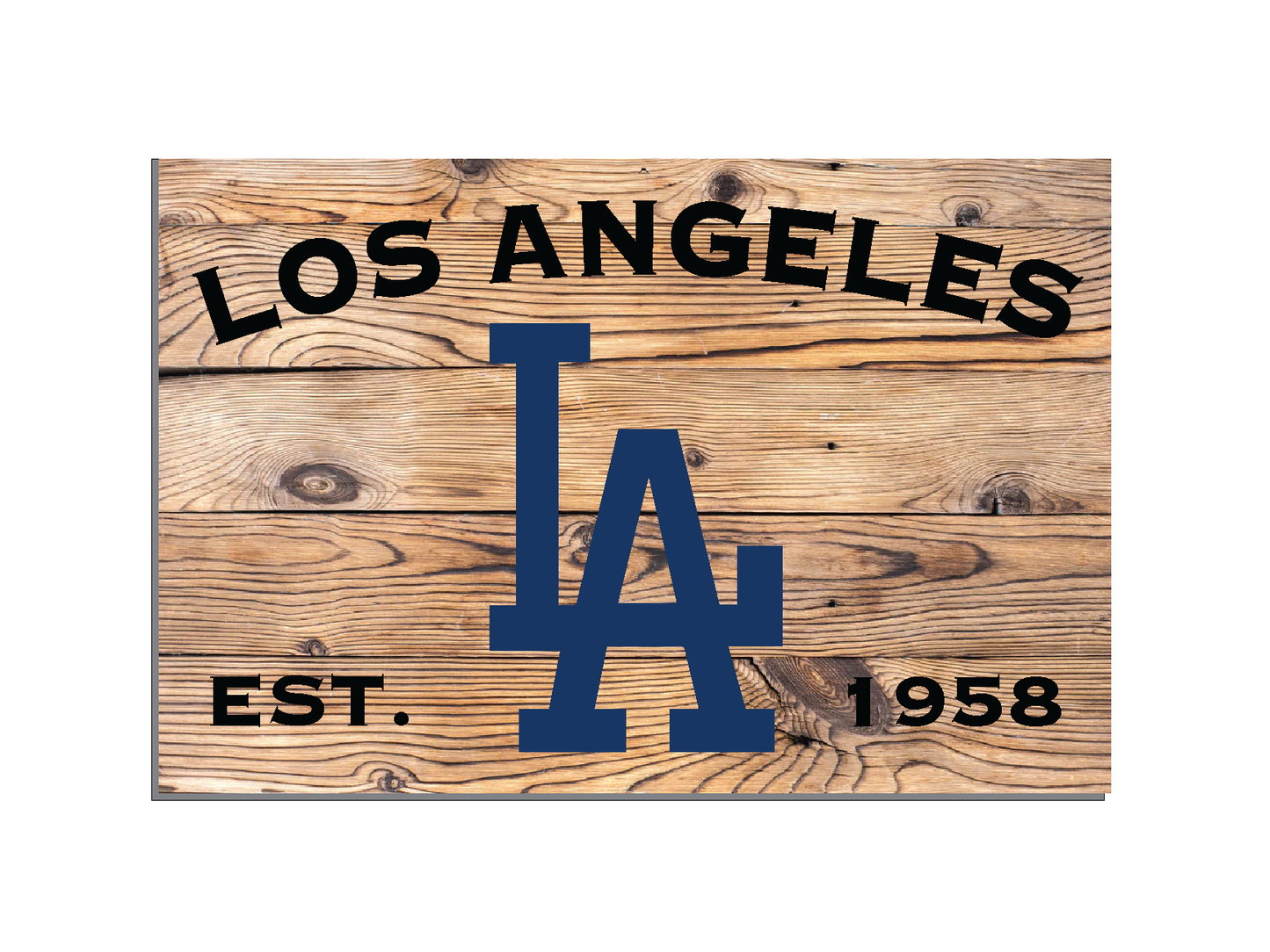 LA Wood Sign