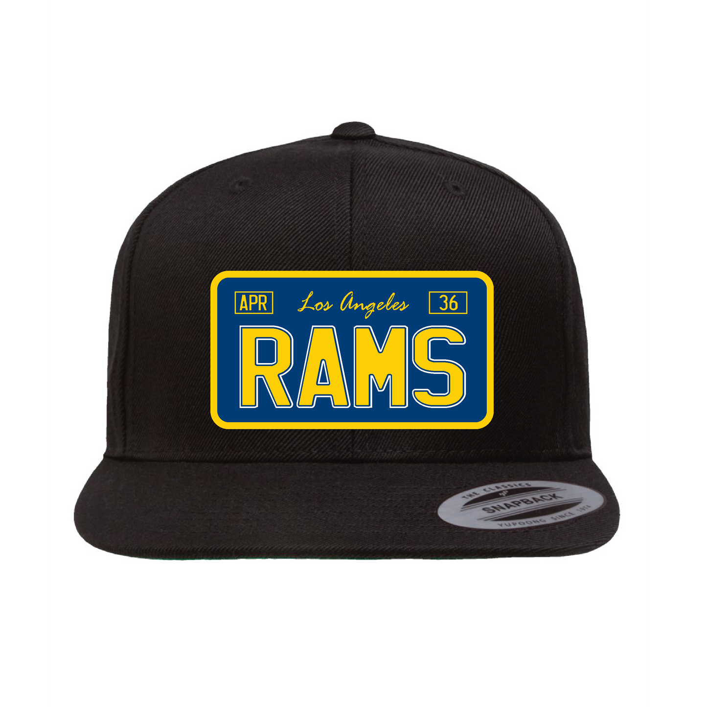 Custom License Plate Rams Plaque Hat - OSPS Rams Plaque Style