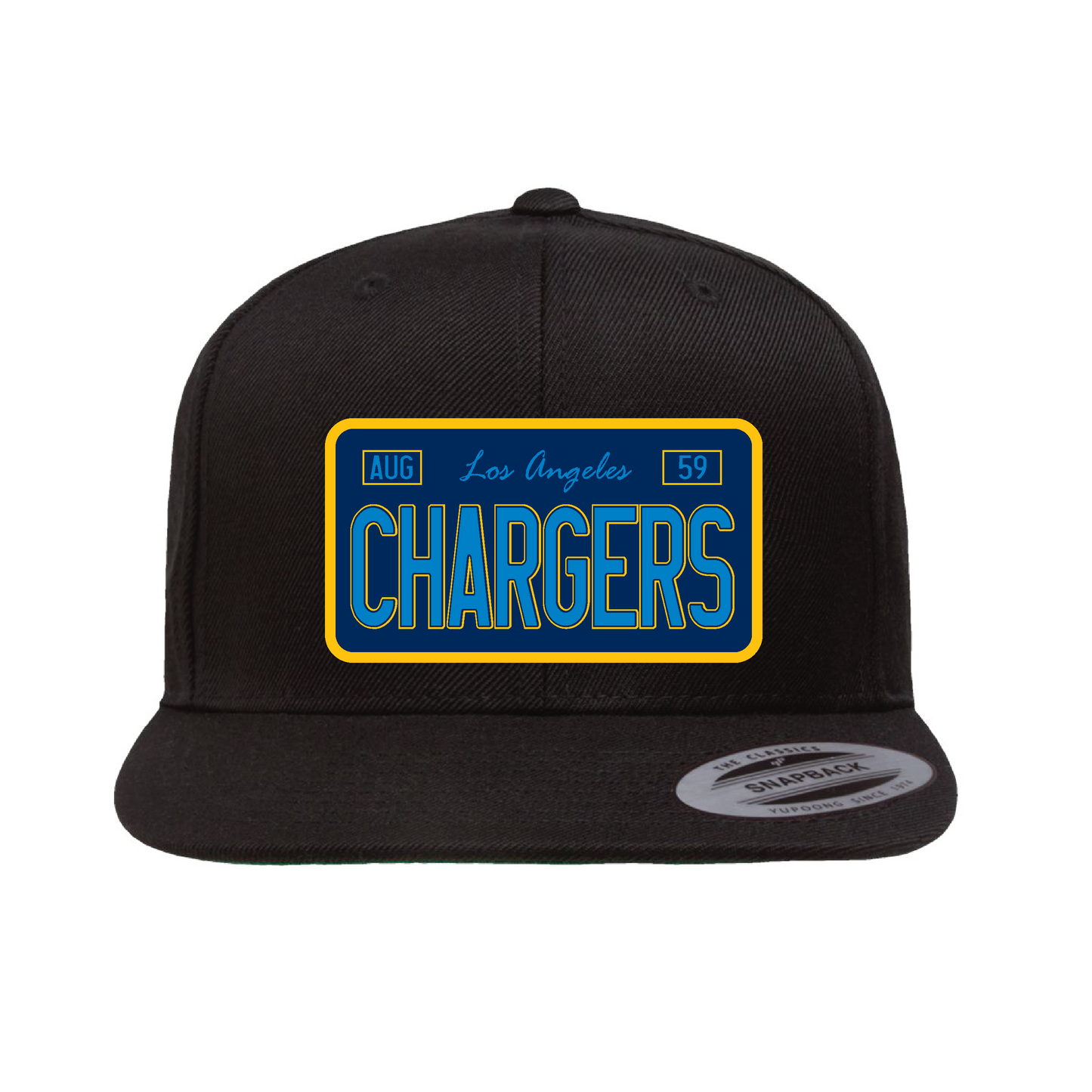 Custom License Plate Chargers Plaque Hat - OSPS Chargers Plaque Style
