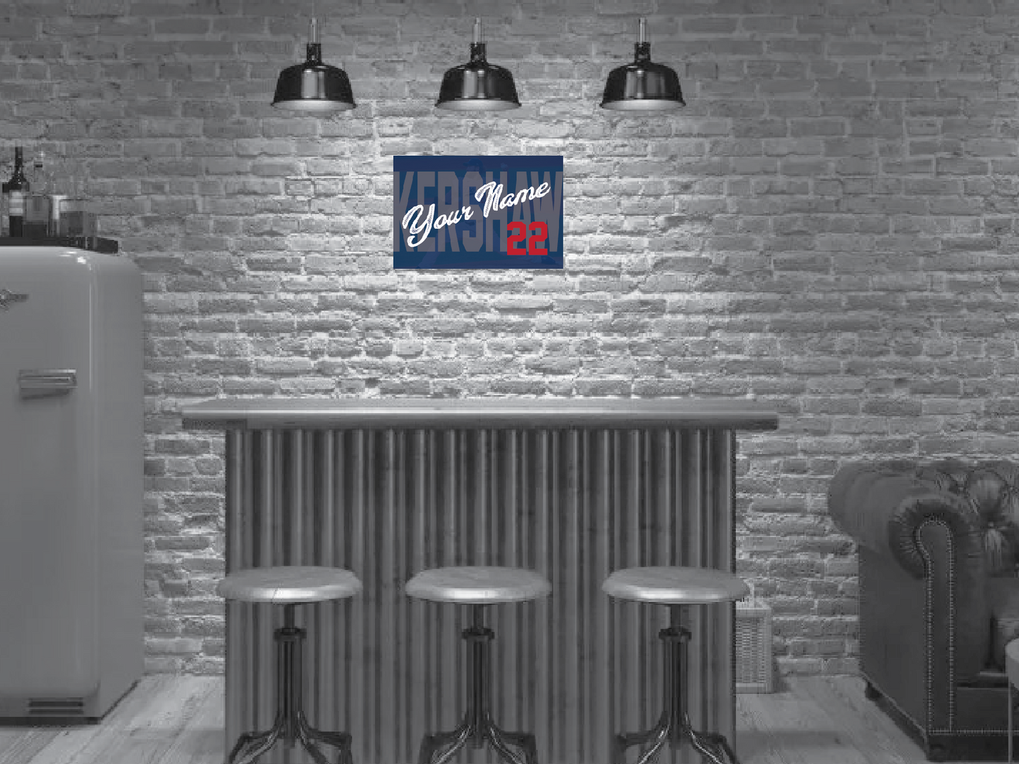 Personalized Kershaw Wall Sign