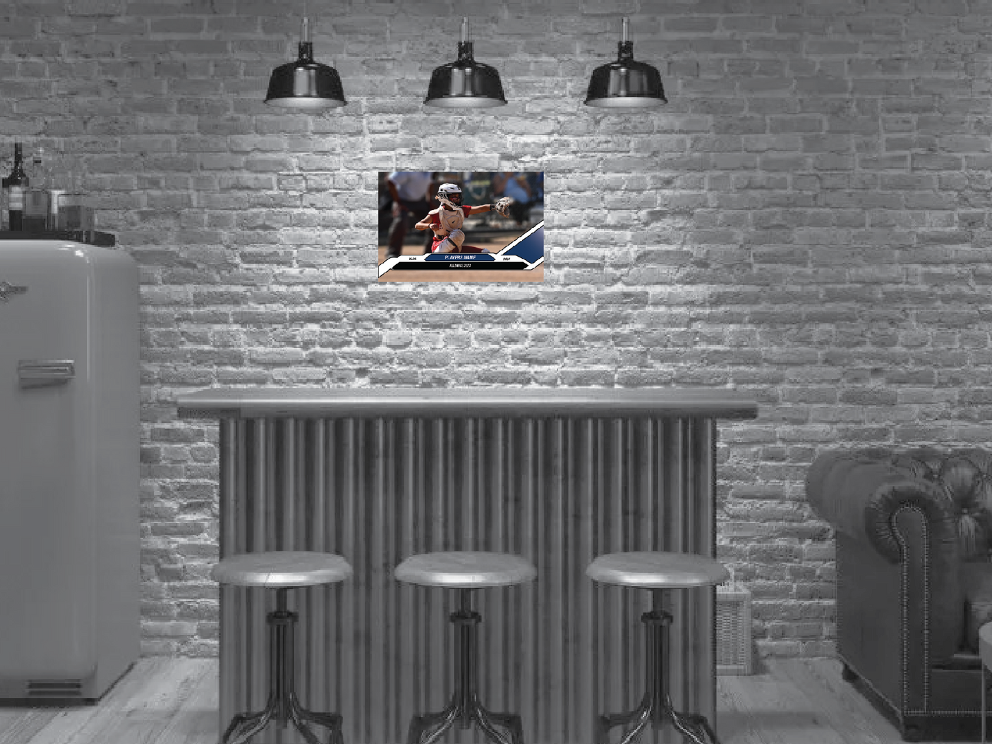 Personalized Sport Card Wall Sign