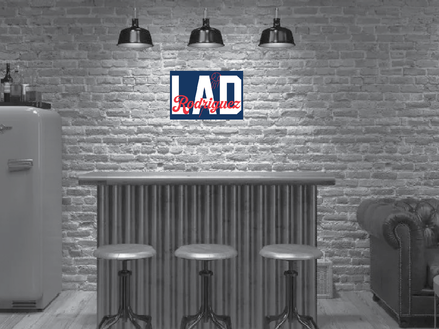 Personalized BIG LAD. Wall Sign