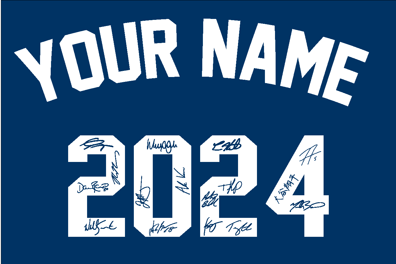 Personalized 2024 Autograph Wall Sign