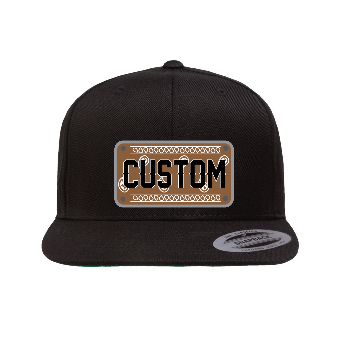 Bandana Strip Customizable Plaque Flat Hat
