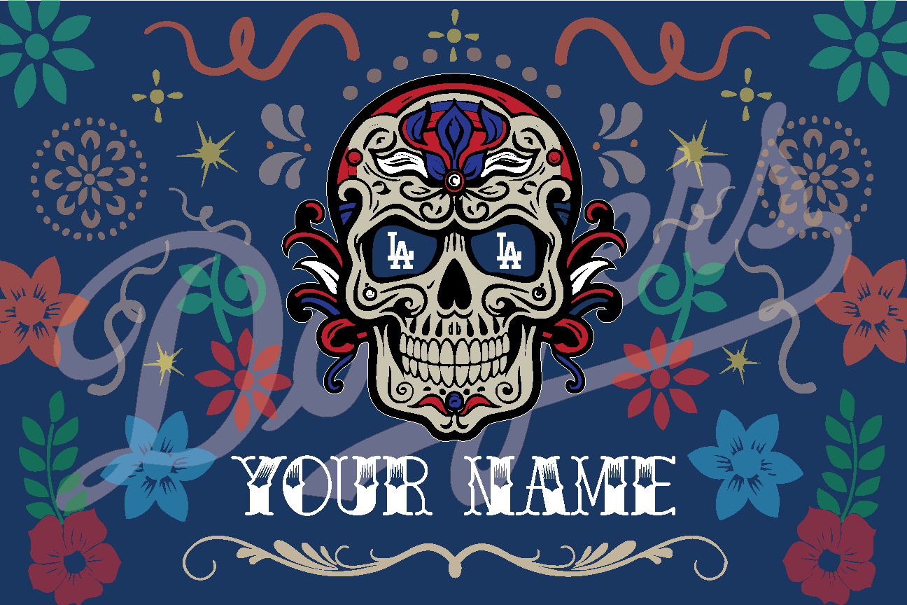 Personalized Dia De Los Muertos Wall Sign