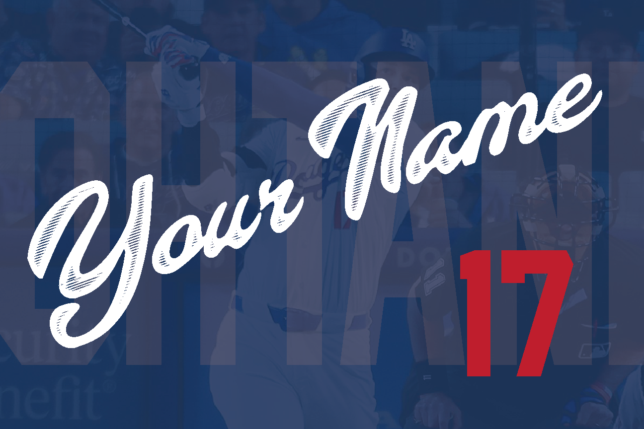 Personalized Ohtani Wall Sign