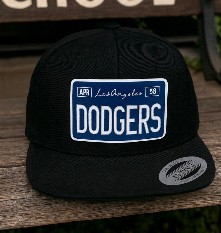 Los Angeles Dodgers License Plate Plaque Hat - OSPS Dodgers Plaque Style