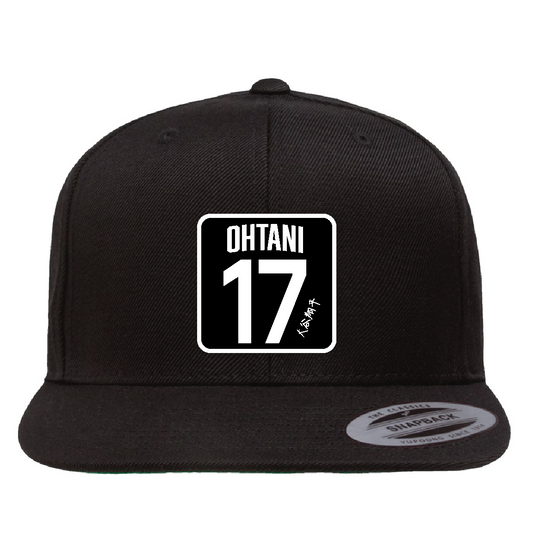 Custom Black/Black 17 Ohtani Hat