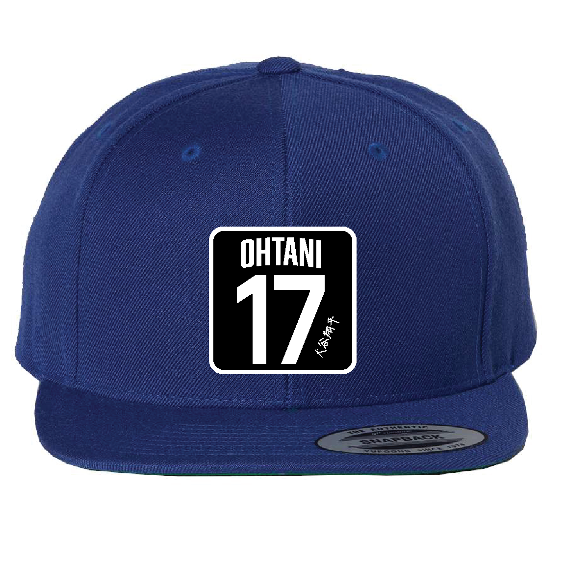 Custom Blue/Black 17 Ohtani Hat