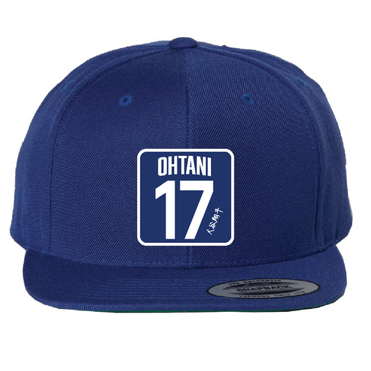 Custom Blue/Blue 17 Ohtani Hat