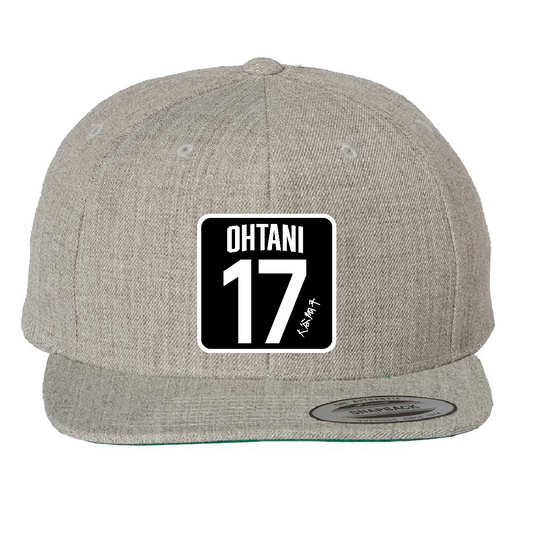 Custom Grey/Black 17 Ohtani Hat