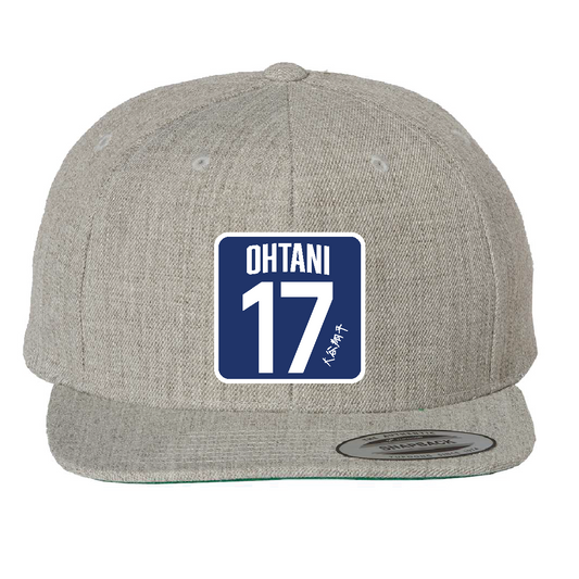 Custom Grey/Blue 17 Ohtani Hat