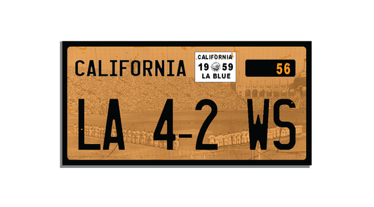 1959 World Series License Plate