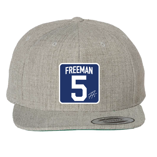 Custom Grey/Blue 5 Freeman Hat