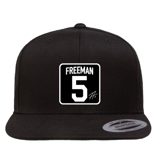Custom Black/Black 5 Freeman Hat