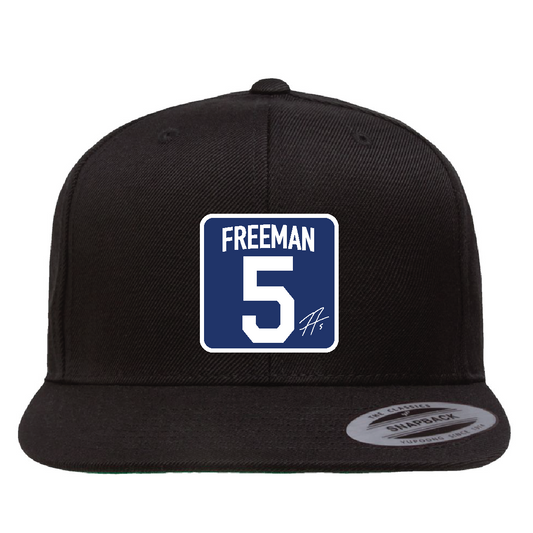 Custom Black/Blue 5 Freeman Hat