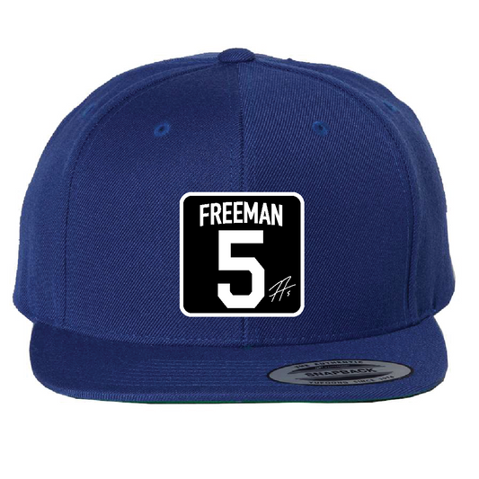 Custom Blue/Black 5 Freeman Hat