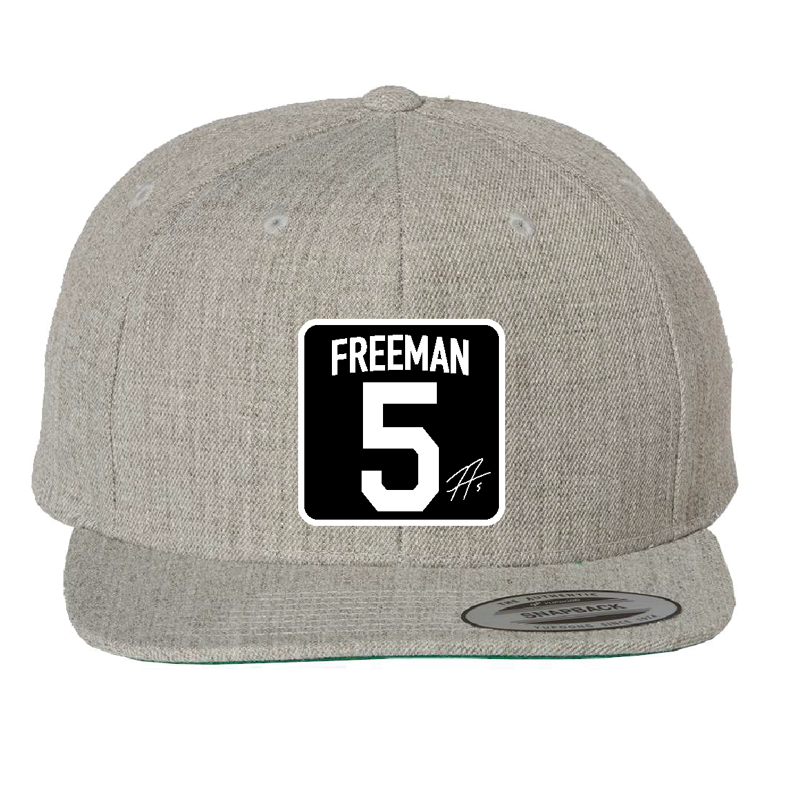 Custom Grey/Black 5 Freeman Hat