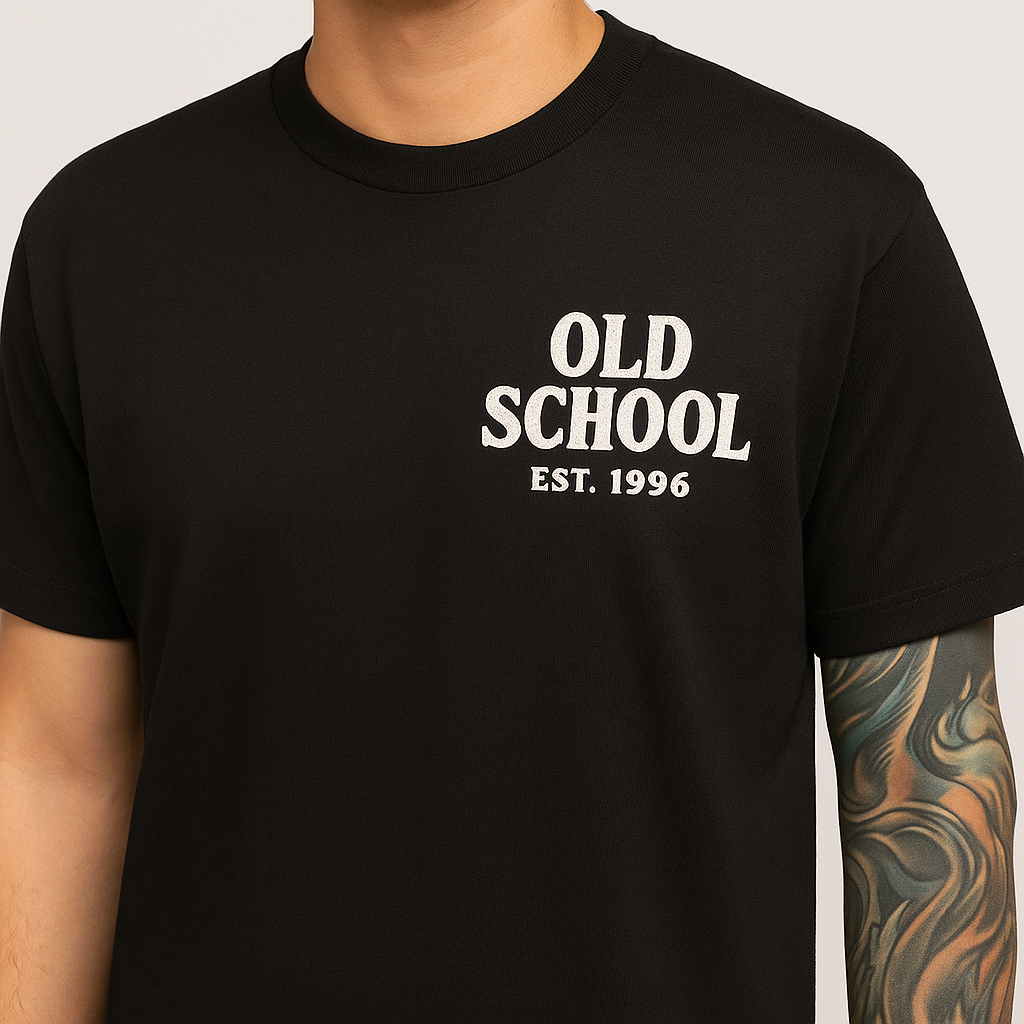 Custom T-Shirt – Full-Color Printed Design - Left Chest and Full Back - 1 to 12 Pieces
