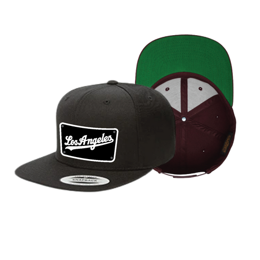 Custom Black/Black Los Angeles Dodgers Hat