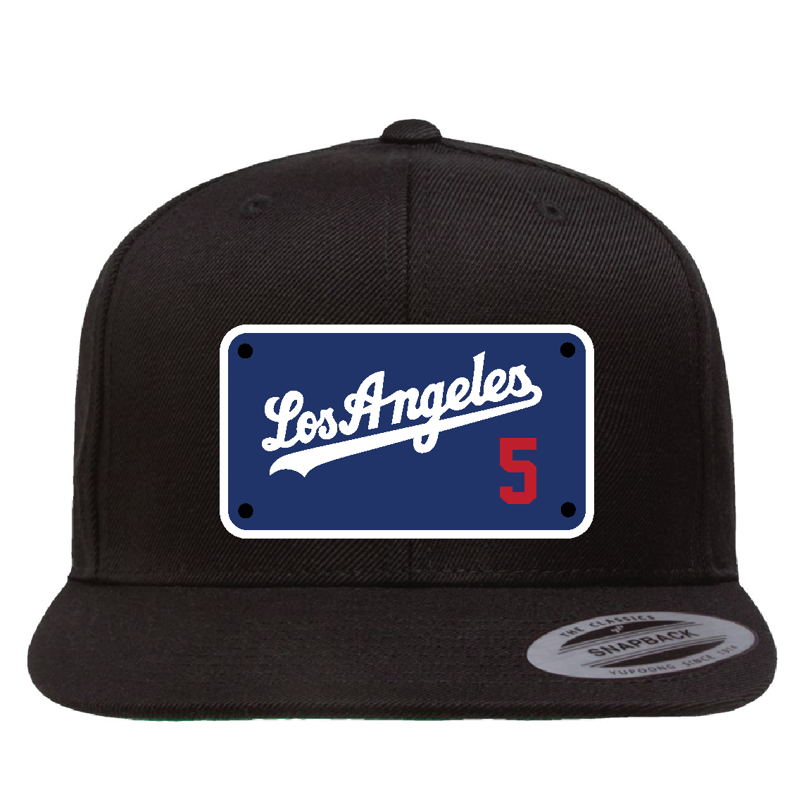 Custom Black/Blue Los Angeles Freeman Hat