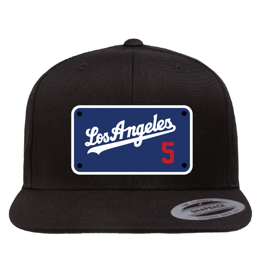 Custom Black/Blue Los Angeles Freeman Hat