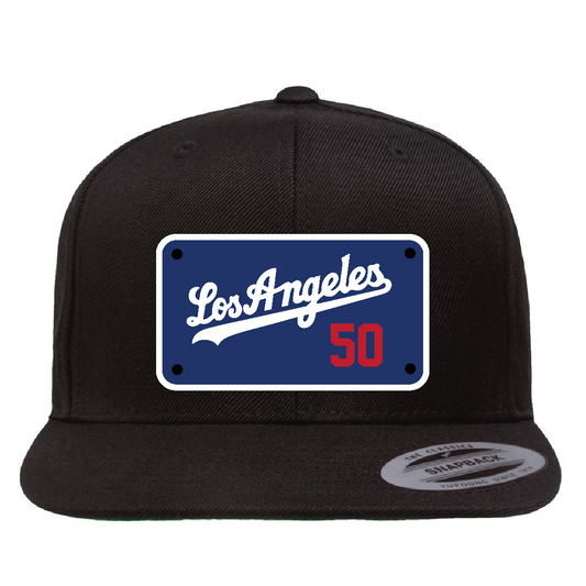 Custom Black/Blue Los Angeles Betts Hat