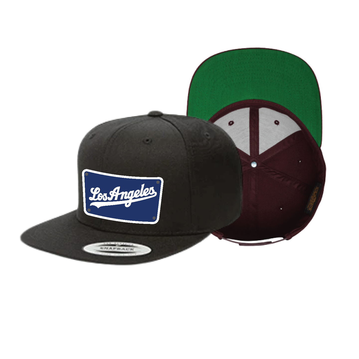 Custom Black/Blue Los Angeles Dodgers Hat