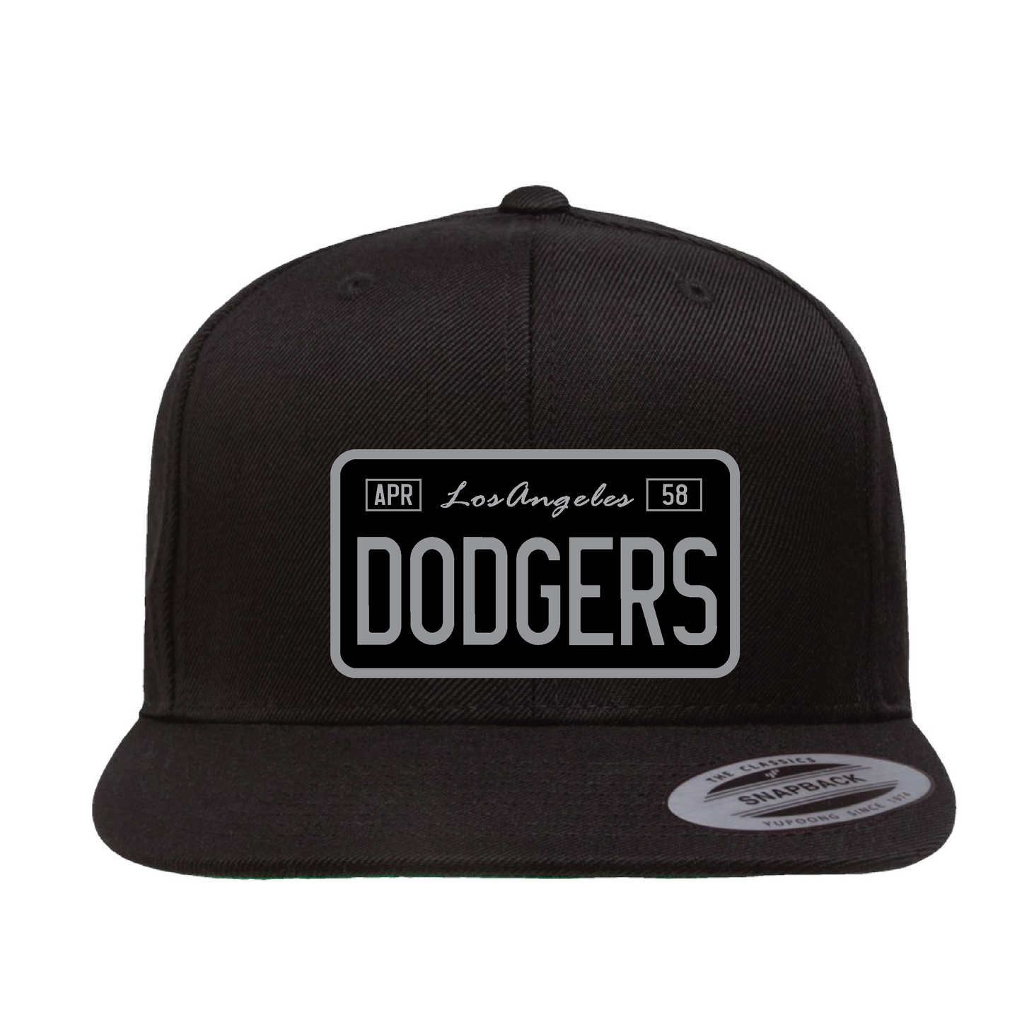 Los Angeles Black and Grey Dodgers Edition Plaque Hat Edition- OSPS Dodgers Black and Grey