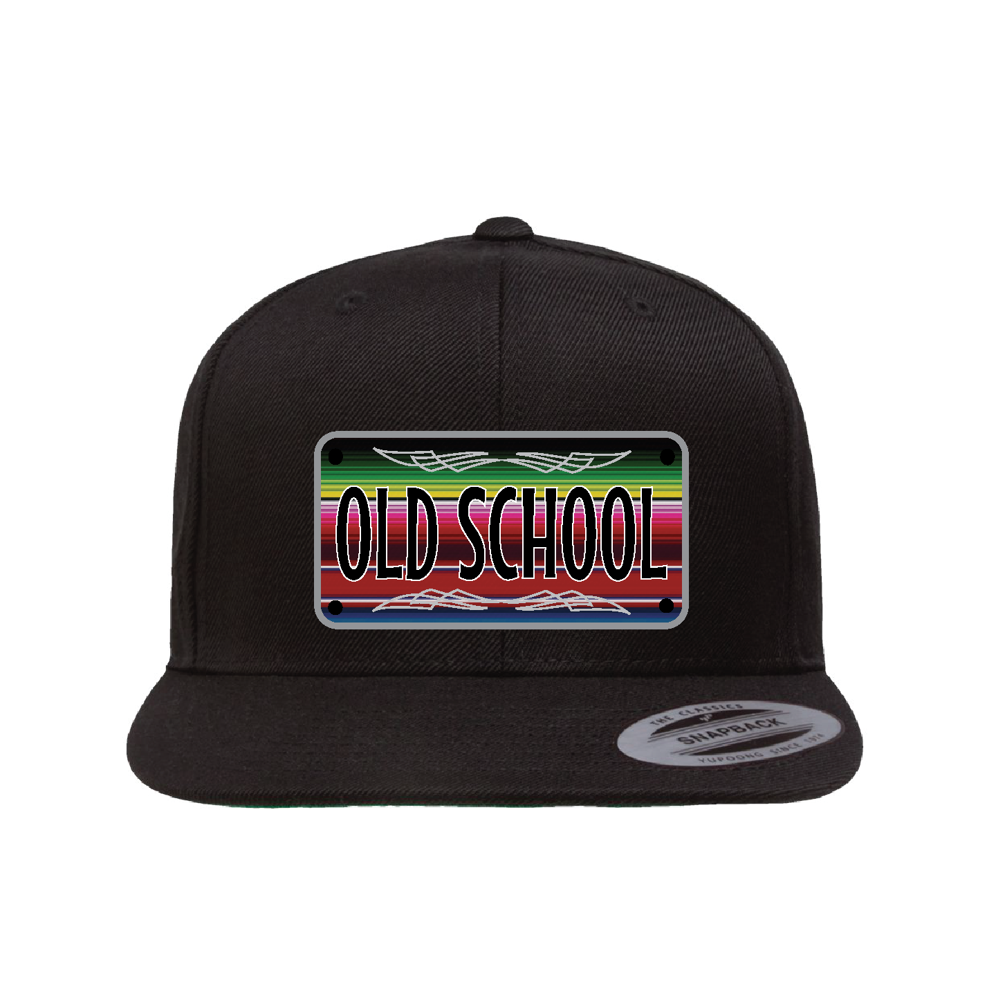 Custom Traditional Sarape Plaque Flat Hat