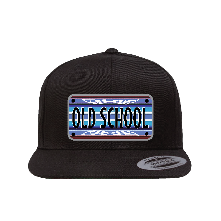 Custom Blue/White Sarape Plaque Flat Hat