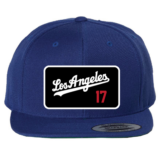 Custom Blue/Black Los Angeles Ohtani Hat
